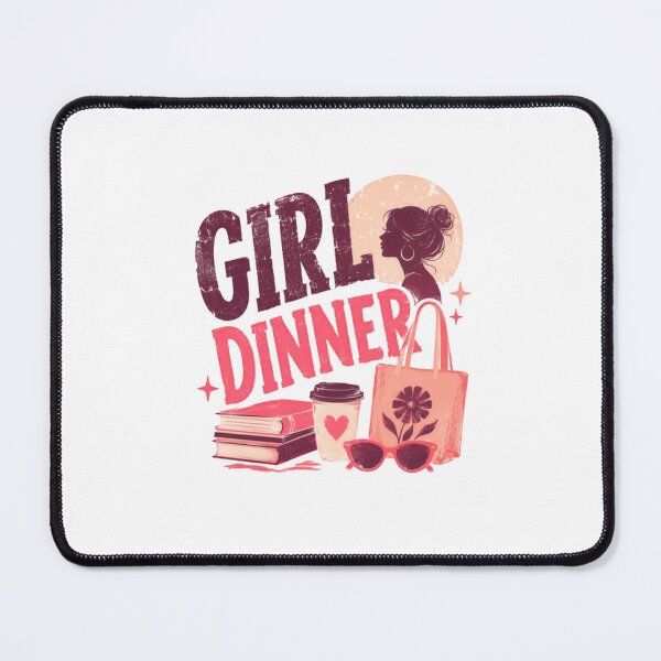 Item preview, Girl Dinner Meme Social Trend Woman Friends designed and sold by RetroMini2026.