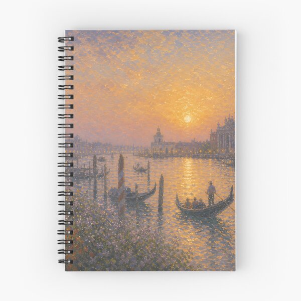 Item preview, Venice Grand Canal Impressionist Sunset Landscape Art designed and sold by Wandered North.