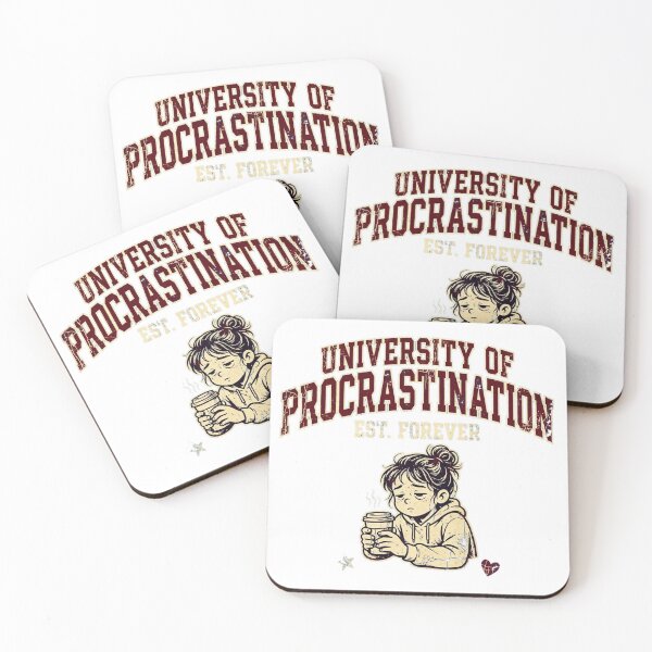 Item preview, University Of Procrastination Est Forever Funny designed and sold by puzzell.