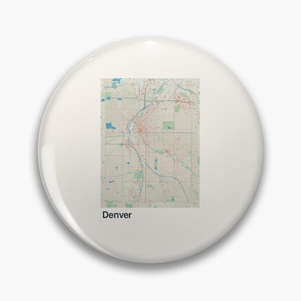 Item preview, Denver Minimalistic Map Art designed and sold by MapsNerd.