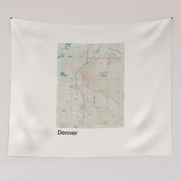 Item preview, Denver Minimalistic Map Art designed and sold by MapsNerd.