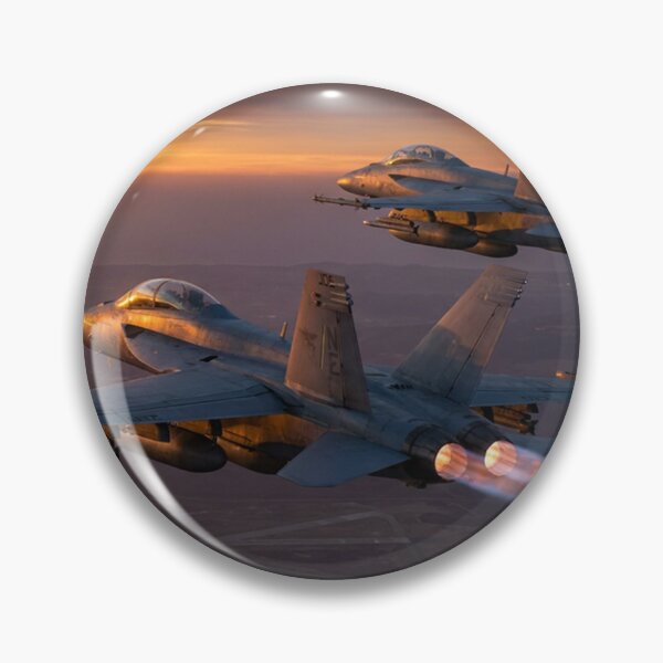 Item preview, F/A-18 Hornets Launching From Miramar at Sunset designed and sold by Airpower Art.