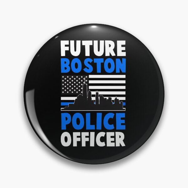 Item preview, Future Boston Police Officer Skyline Flag Design designed and sold by starchfa.