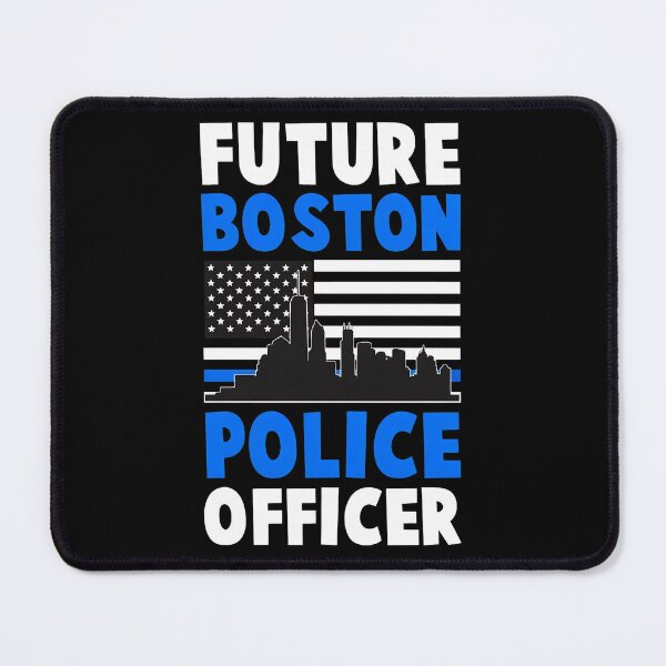 Item preview, Future Boston Police Officer Skyline Flag Design designed and sold by starchfa.