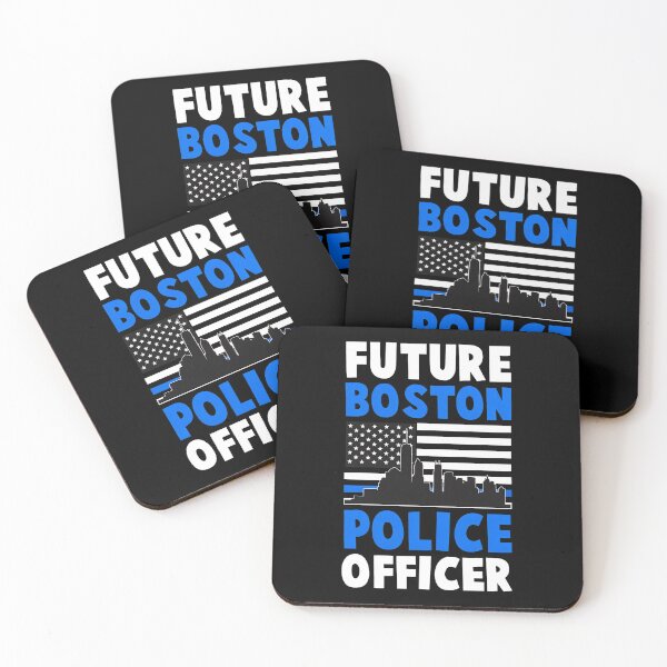 Item preview, Future Boston Police Officer Skyline Flag Design designed and sold by starchfa.