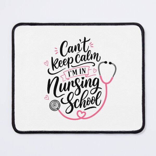 Item preview, NURSING SCHOOL - can't keep calm I'm in nursing school designed and sold by YNELENT.
