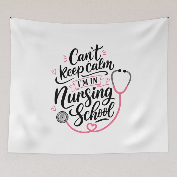 Item preview, NURSING SCHOOL - can't keep calm I'm in nursing school designed and sold by YNELENT.