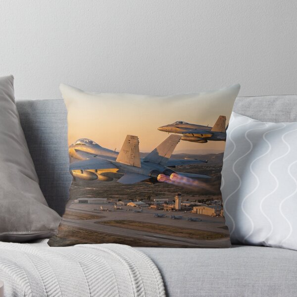 Item preview, F/A-18 Hornets Taking Off Over the Airbase designed and sold by Airpower Art.