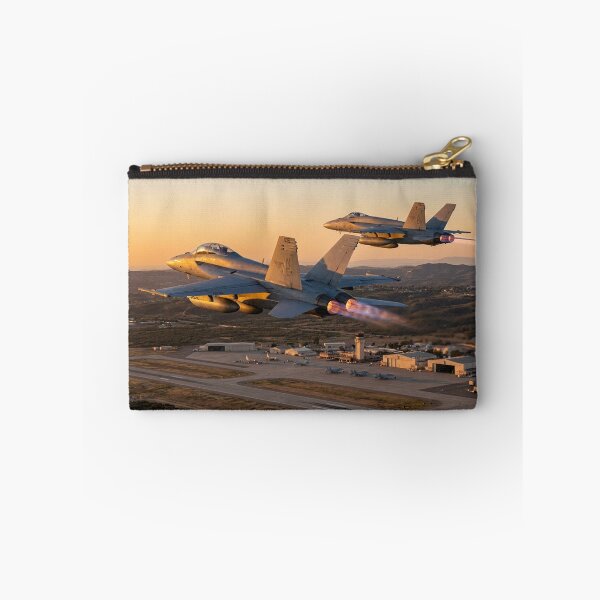 Item preview, F/A-18 Hornets Taking Off Over the Airbase designed and sold by Airpower Art.