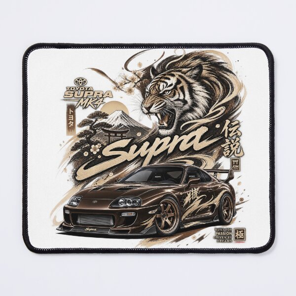 Item preview, Supra MK4 Tiger Japanese Racing Art designed and sold by BeyondLimitsNow.