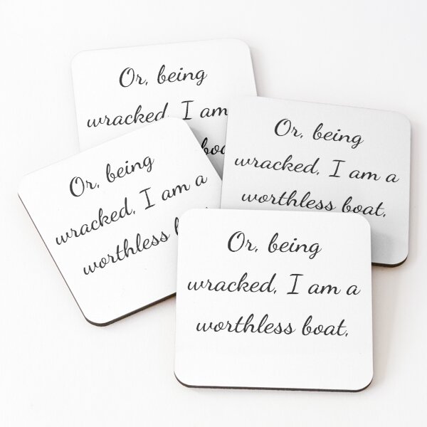 Item preview, “Or, being wrecked, I am a worthless boat,” - handwriting black designed and sold by ariksworld.