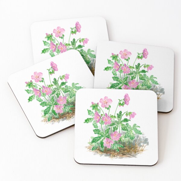 Item preview, July 27th birthday flower Wild Geranium designed and sold by 366birthflower.