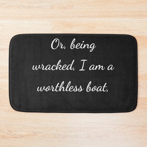 Item preview, “Or, being wrecked, I am a worthless boat,” - handwriting white designed and sold by ariksworld.
