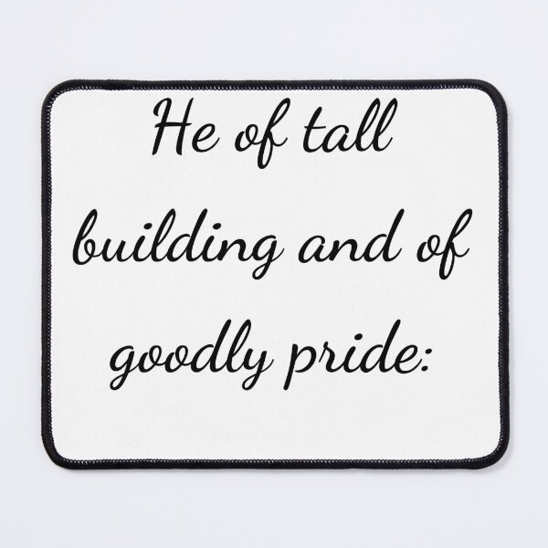 Item preview, “He of tall building and of goodly pride:” - handwriting black designed and sold by ariksworld.