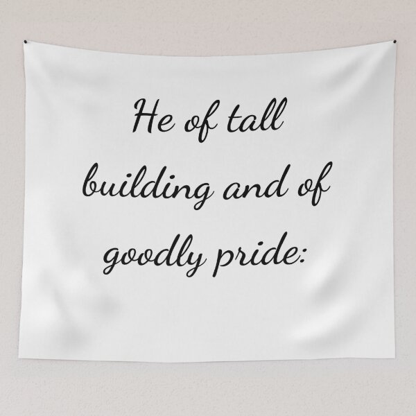 Item preview, “He of tall building and of goodly pride:” - handwriting black designed and sold by ariksworld.