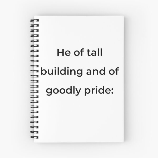 Item preview, “He of tall building and of goodly pride:” - print black designed and sold by ariksworld.