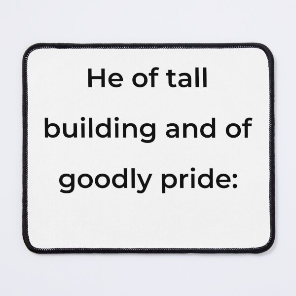Item preview, “He of tall building and of goodly pride:” - print black designed and sold by ariksworld.