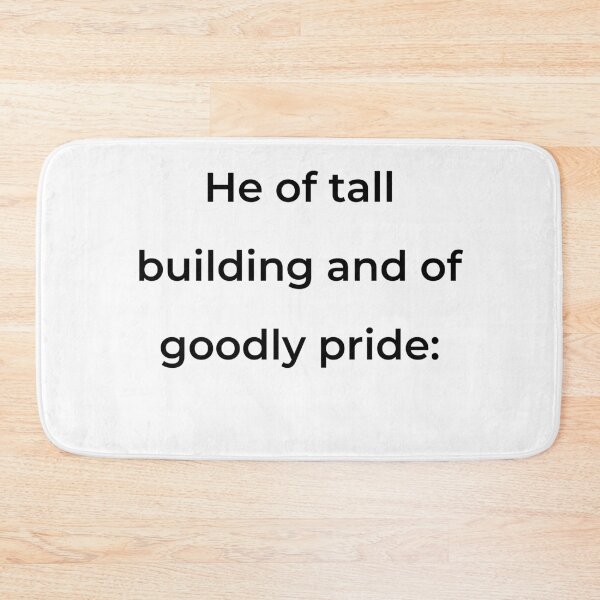 Item preview, “He of tall building and of goodly pride:” - print black designed and sold by ariksworld.