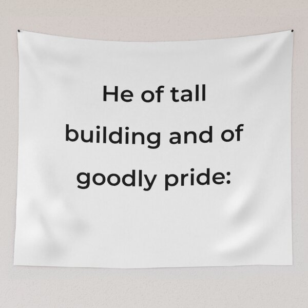 Item preview, “He of tall building and of goodly pride:” - print black designed and sold by ariksworld.