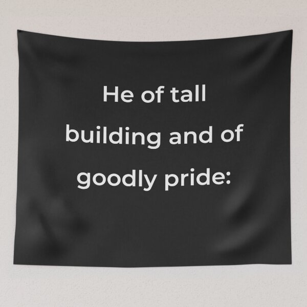 Item preview, “He of tall building and of goodly pride:” - print white designed and sold by ariksworld.
