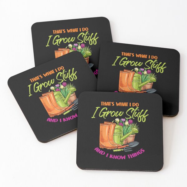 Item preview, Gardening Humor "I Grow Stuff And I Know Things" designed and sold by starchfa.