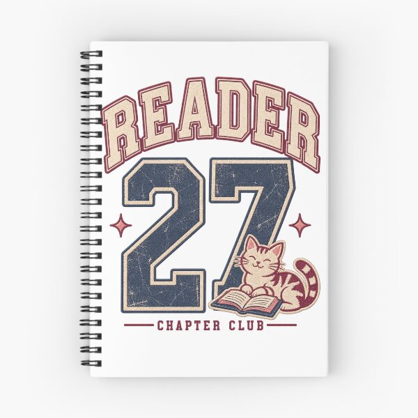 Item preview, Retro Reader 27 Chapter Club Varsity Book Lover Design designed and sold by Doodle Souq.