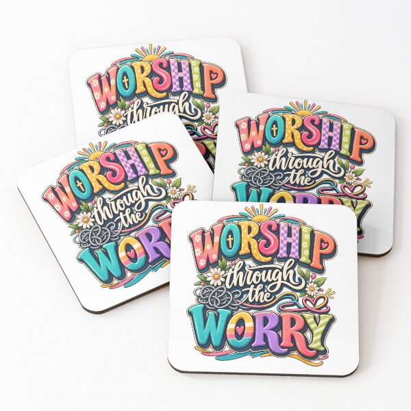 Item preview, Worship Through the Worry T-Shirt, Christian Faith Lover Gift, Jesus Inspirational Bible Verse Graphic Tee, Religious Worship Shirt designed and sold by OUICHA.
