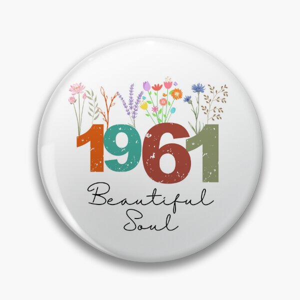 Item preview, 1961 Floral Beautiful Soul Birthday Design designed and sold by FlareCraftStudio.