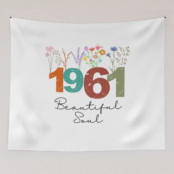 Item preview, 1961 Floral Beautiful Soul Birthday Design designed and sold by FlareCraftStudio.