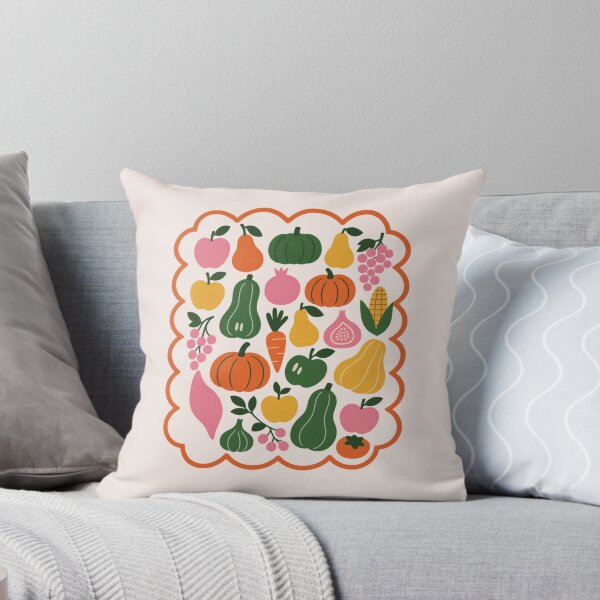 Item preview, Colorful Fall Harvest Fruits and Vegetables Folk Art designed and sold by Christina Sagala.