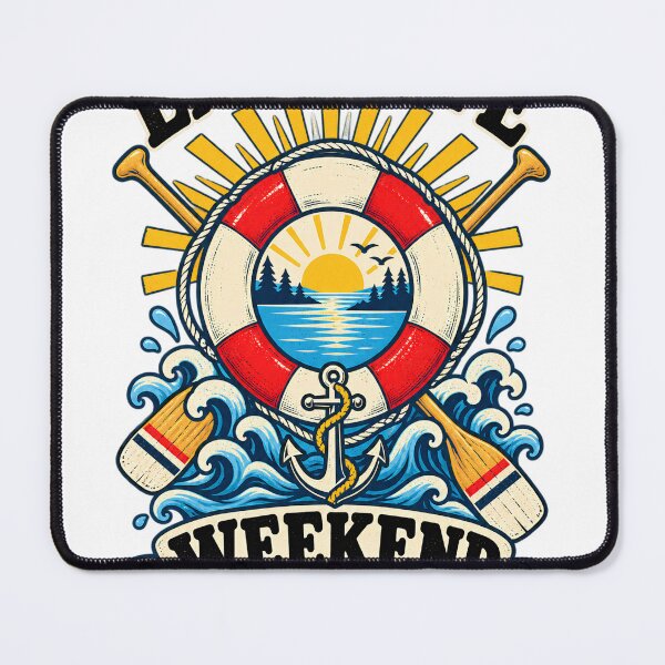 Item preview, Lake Life Weekend Vibes Retro Nautical Summer Design designed and sold by urbinet.