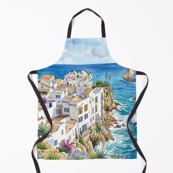Artikelvorschau, Ibiza-Aquarell-Reisedruck, Balearen, Spanien entworfen und verkauft von POSTERIOCREW.