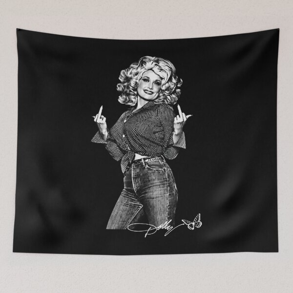Item preview, Dolly Parton Middle Finger designed and sold by DreadFlockArt.