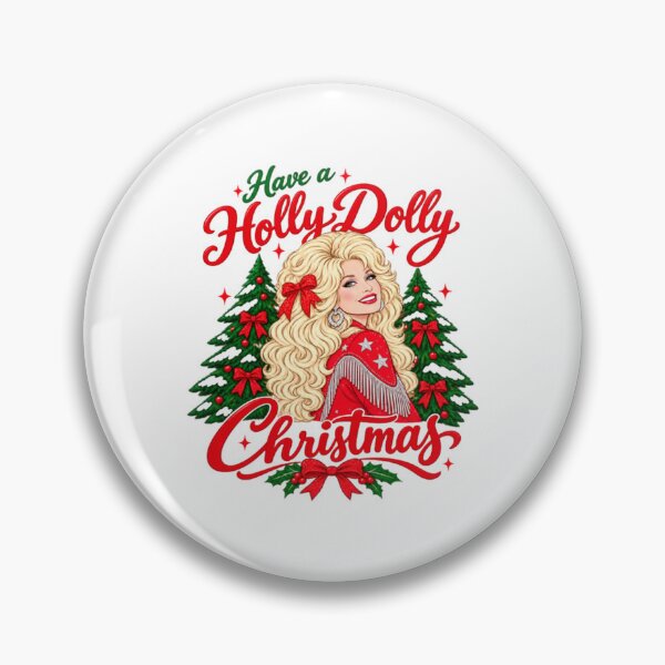 Item preview, Have A Holly Dolly Christmas, Dolly Parton designed and sold by DreadFlockArt.