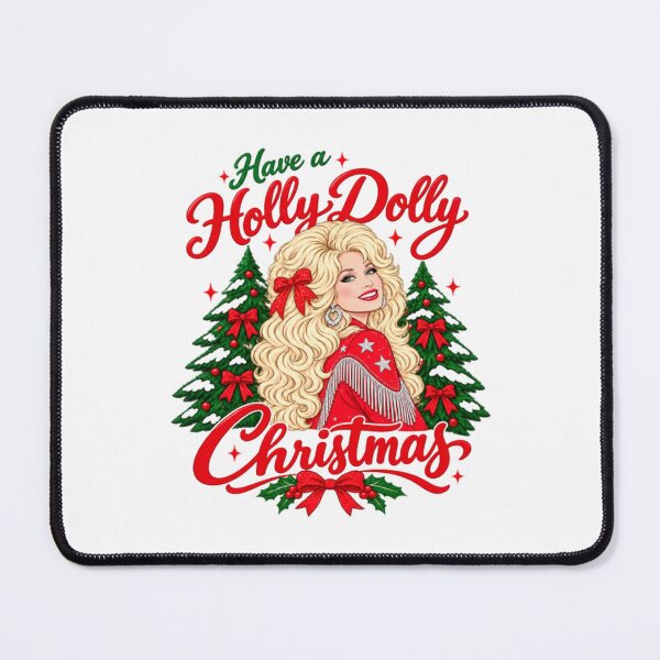 Item preview, Have A Holly Dolly Christmas, Dolly Parton designed and sold by DreadFlockArt.