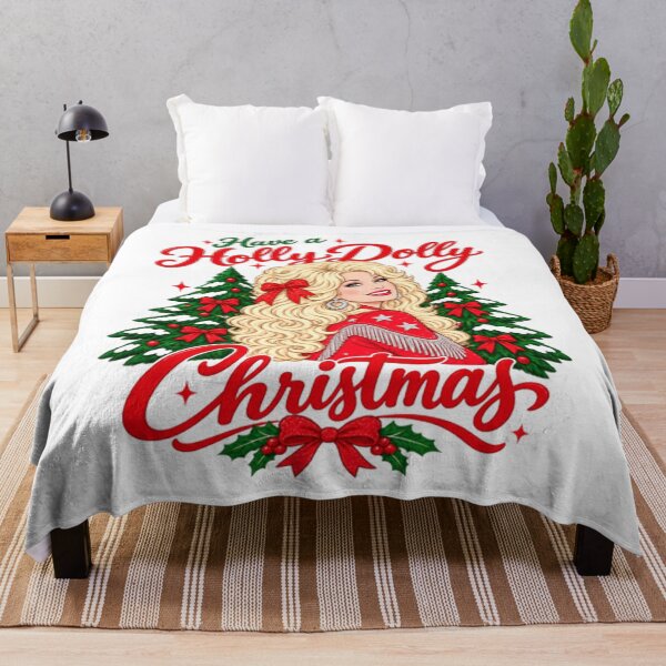 Item preview, Have A Holly Dolly Christmas, Dolly Parton designed and sold by DreadFlockArt.