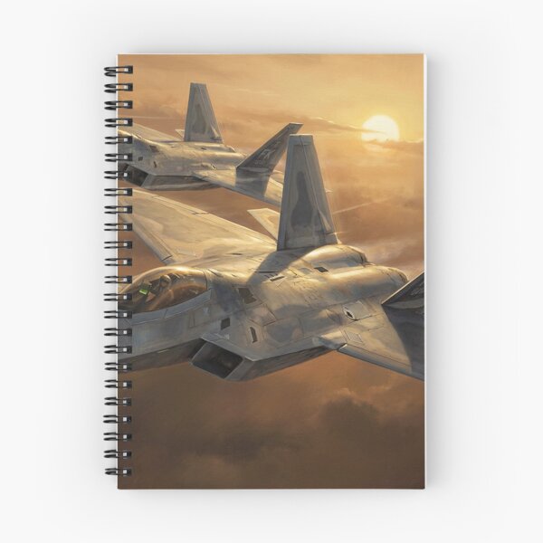 Item preview, F-22 Raptors Flying Into Fiery Sunset Painting designed and sold by Airpower Art.