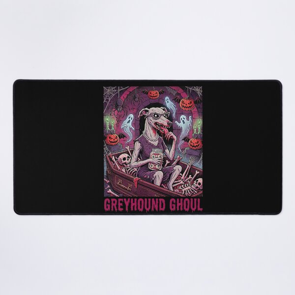 Item preview, Greyhound Ghoul Zombie Dog Haunted Halloween Horror designed and sold by VioletNance.