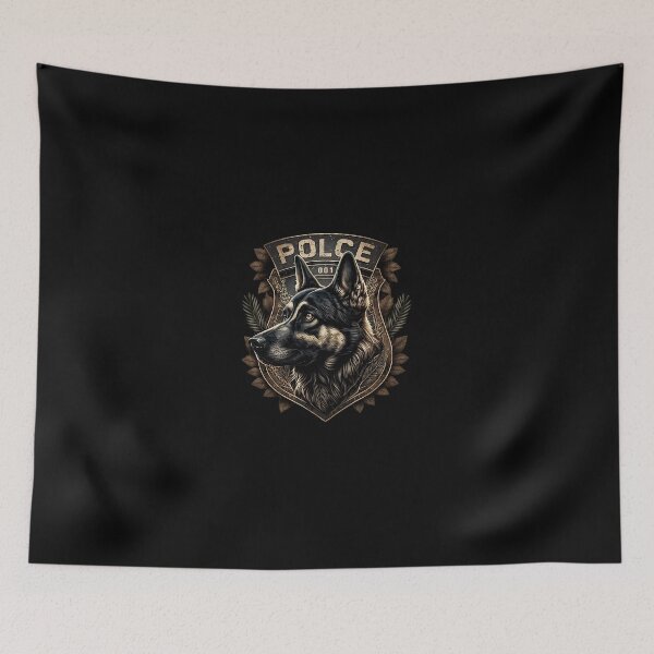 Item preview, German Shepherd POLCE 001 Emblem Dog Art designed and sold by starchfa.