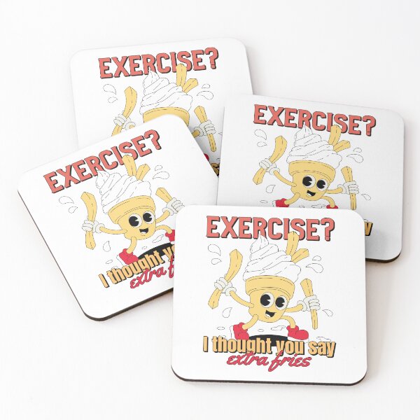 Item preview, Exercise I Thought You Said Extra Fries - Retro Cartoon designed and sold by chatzous.
