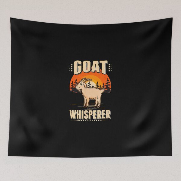 Item preview, The Goat Whisperer Retro Sunset Animal Lover Graphic designed and sold by starchfa.