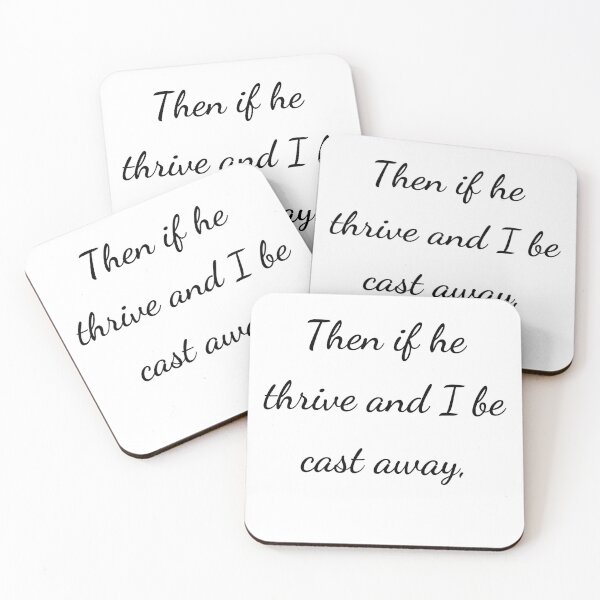 Item preview, “Then if he thrive and I be cast away,” - handwriting black designed and sold by ariksworld.