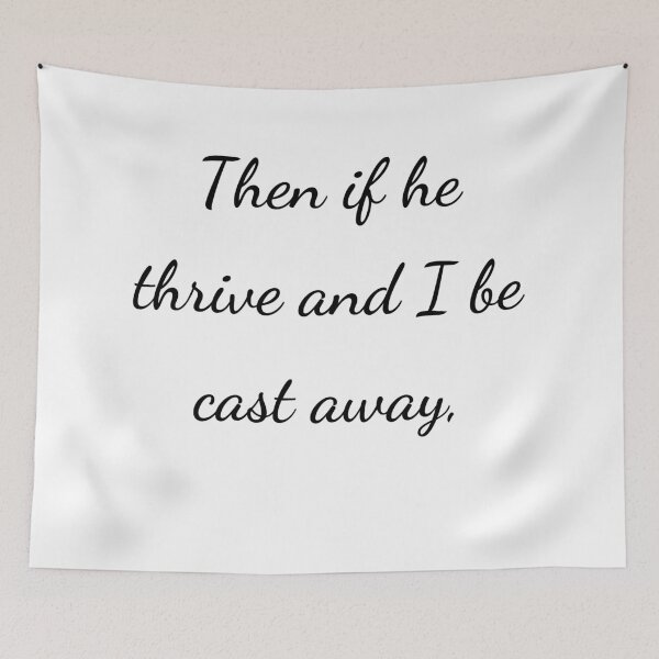Item preview, “Then if he thrive and I be cast away,” - handwriting black designed and sold by ariksworld.