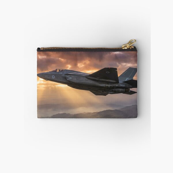 Item preview, RAF F-35 Lightning Flying Through Golden Sunbeams designed and sold by Airpower Art.