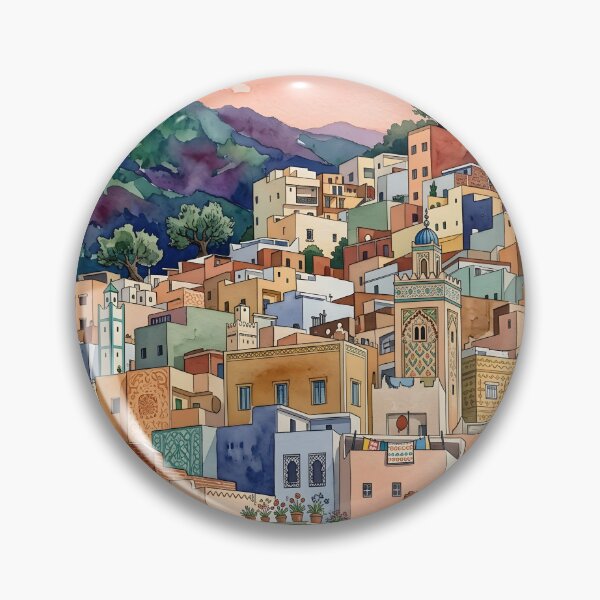 Item preview, Tangier Watercolor Travel Print, Morocco designed and sold by POSTERIOCREW.