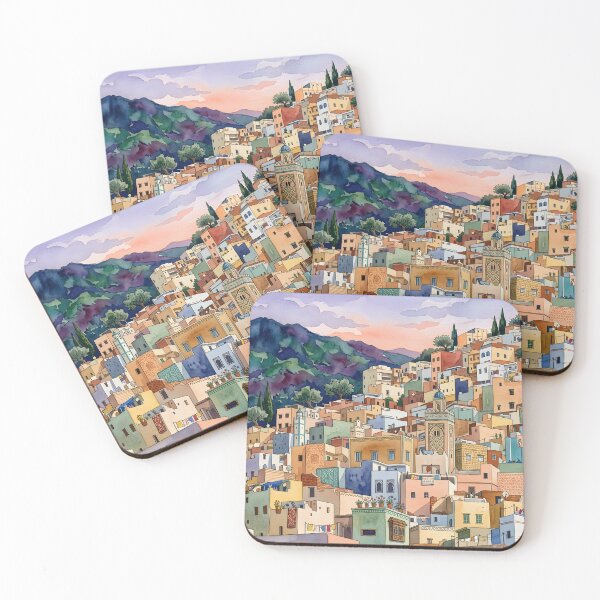 Item preview, Tangier Watercolor Travel Print, Morocco designed and sold by POSTERIOCREW.