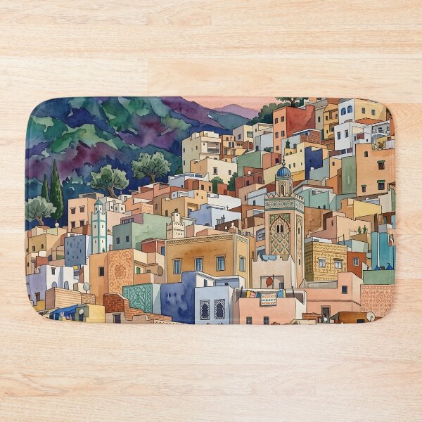 Item preview, Tangier Watercolor Travel Print, Morocco designed and sold by POSTERIOCREW.