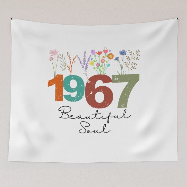 Item preview, 1967 Floral Beautiful Soul Birthday Design designed and sold by FlareCraftStudio.