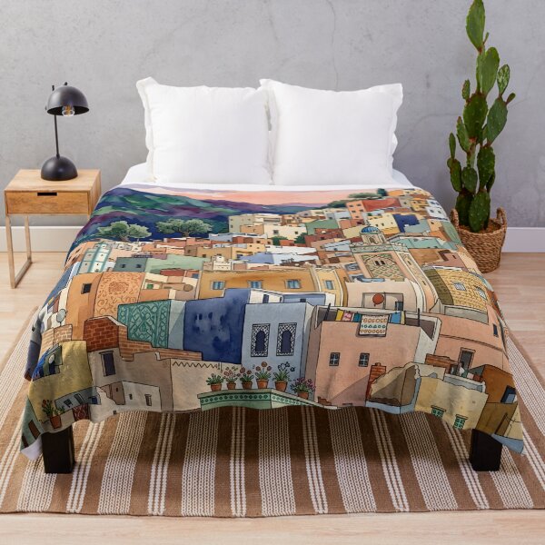 Item preview, Tangier Watercolor Travel Print, Morocco designed and sold by POSTERIOCREW.