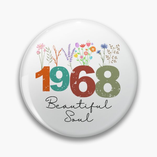 Item preview, 1968 Floral Beautiful Soul Birthday Design designed and sold by FlareCraftStudio.